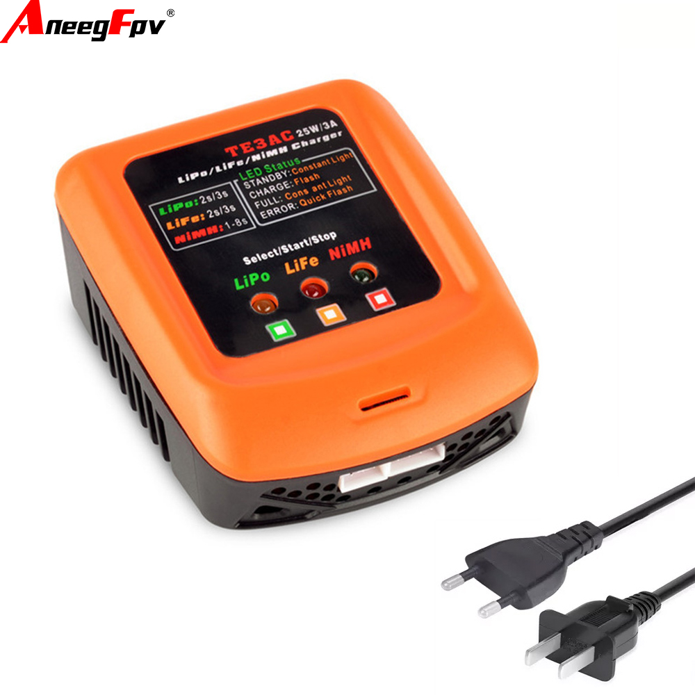 Drone Battery Charger - TE3AC 100V-240V 25W/3A Professionele Balanslader voor