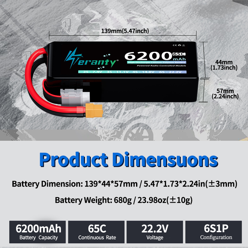 TERANTY 6S 6200mAh Lipo Batter - Drone Battery Plate recensie en prijs